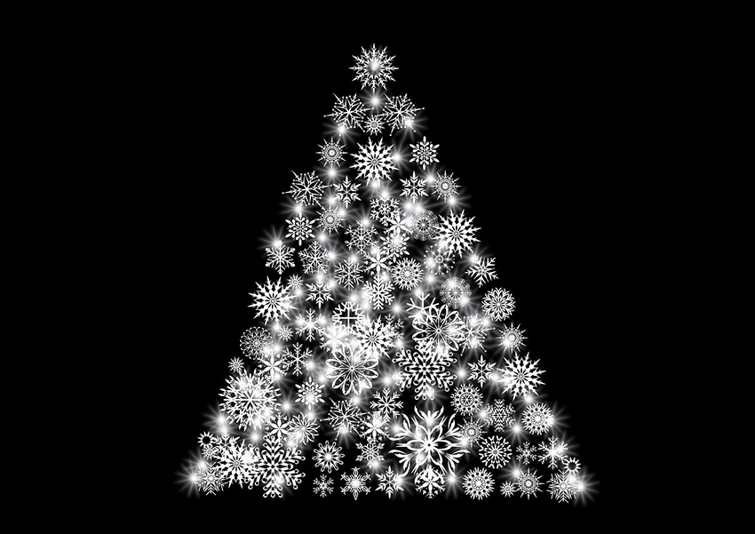 b2bcards corporate christmas eacrd ref:b2b-ecards-artwork-illustrations-christmas-tree-black-white-851.jpg, Artwork,Illustrations,Christmas Tree, Black,White