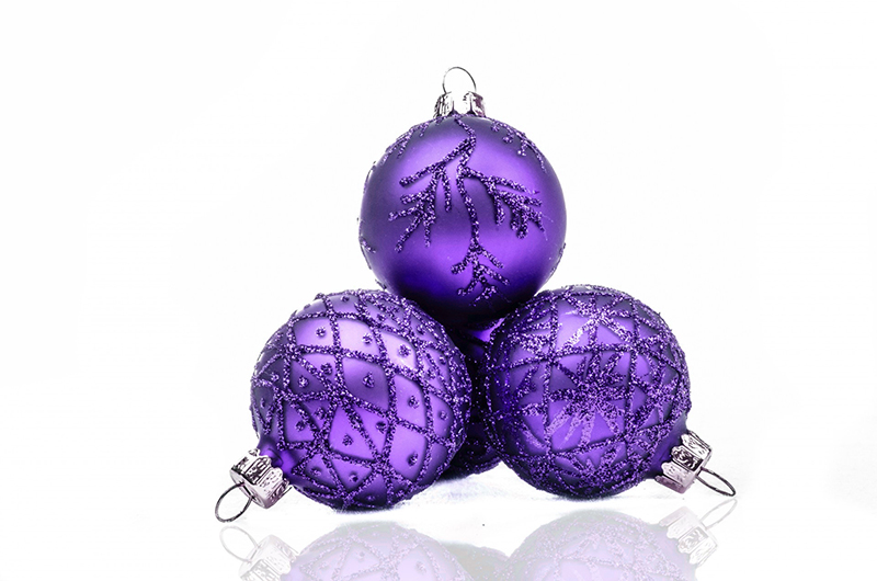 b2bcards corporate christmas eacrd ref:b2b-ecards-baubles-purple-577.jpg, Baubles, Purple