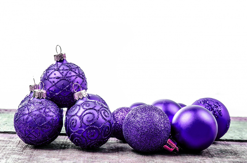 b2bcards corporate christmas eacrd ref:b2b-ecards-baubles-purple-593.jpg, Baubles, Purple