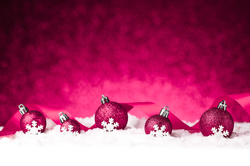 b2bcards corporate christmas eacrd ref:b2b-ecards-baubles-snow-pink-1014.jpg, Baubles,Snow, Pink