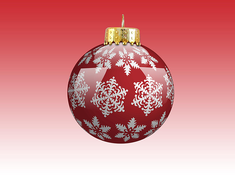 b2bcards corporate christmas eacrd ref:b2b-ecards-baubles-snowflakes-red-610.jpg, Baubles,Snowflakes, Red