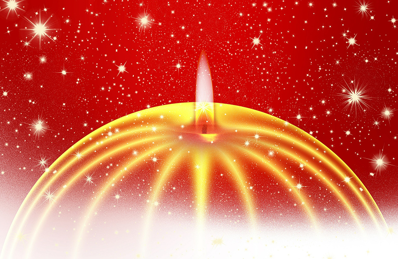 b2bcards corporate christmas eacrd ref:b2b-ecards-candles-red-gold-733.jpg, Candles, Red,Gold