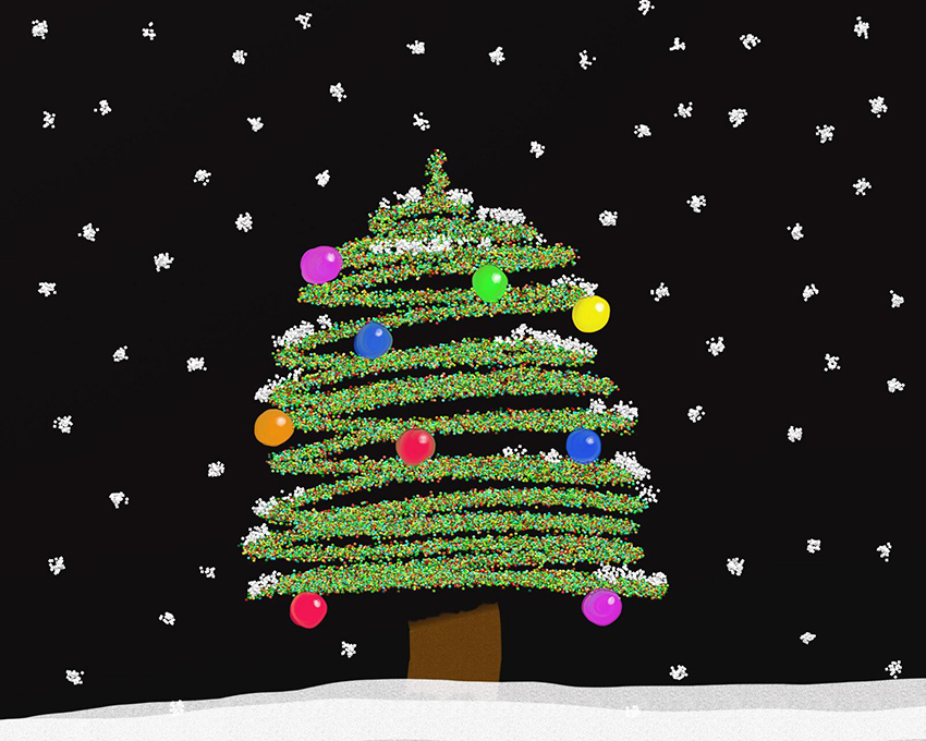 b2bcards corporate christmas eacrd ref:b2b-ecards-christmas-tree-colours-906.jpg, Christmas Tree, Colours