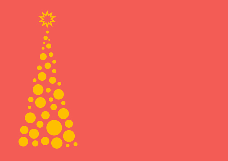 b2bcards corporate christmas eacrd ref:b2b-ecards-christmas-tree-contemporary-salmon-orange-372.jpg, Christmas Tree,Contemporary, Salmon,Orange