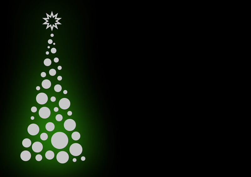 b2bcards corporate christmas eacrd ref:b2b-ecards-christmas-tree-contemporary-silver-green-379.jpg, Christmas Tree,Contemporary, Silver,Green