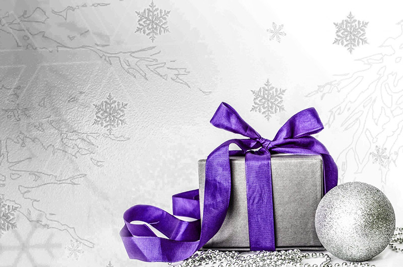 b2bcards corporate christmas eacrd ref:b2b-ecards-presents-purple-silver-566.jpg, Presents, Purple,Silver