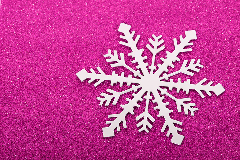 b2bcards corporate christmas eacrd ref:b2b-ecards-snowflakes-fuschia-506.jpg, Snowflakes, Fuschia