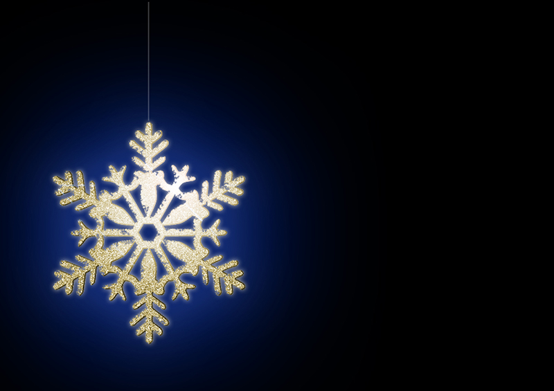 b2bcards corporate christmas eacrd ref:b2b-ecards-snowflakes-gold-blue-331.jpg, Snowflakes, Gold,Blue