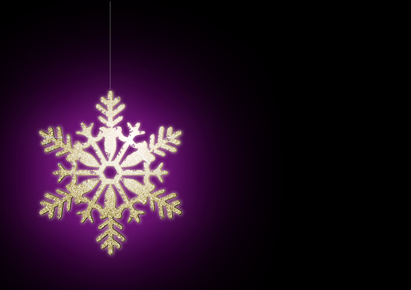 b2bcards corporate christmas eacrd ref:b2b-ecards-snowflakes-gold-purple-black-327.jpg, Snowflakes, Gold,Purple,Black