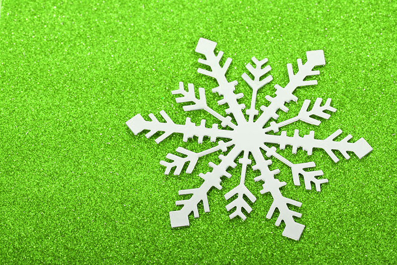 b2bcards corporate christmas eacrd ref:b2b-ecards-snowflakes-green-500.jpg, Snowflakes, Green