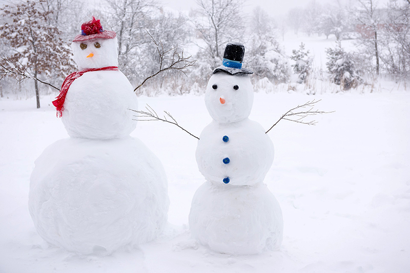b2bcards corporate christmas eacrd ref:b2bcards-snowman-mr-mrs.jpg, Snowman,Mr and Mrs,Snow, White