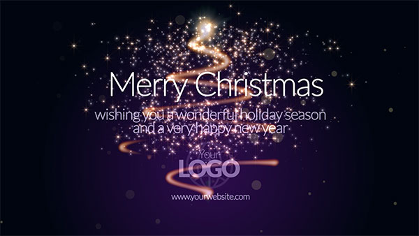 b2bcards corporate christmas eacrd ref:629475534.jpg, Christmas Tree,Sparkles, Purple,Gold