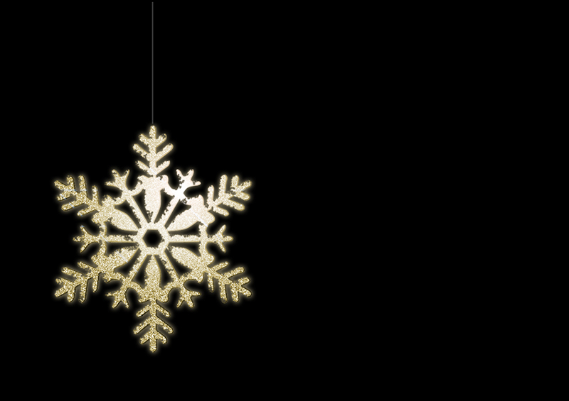 b2bcards corporate christmas eacrd ref:b2b-ecards-snowflakes-gold-black-325.jpg, Snowflakes, Gold,Black