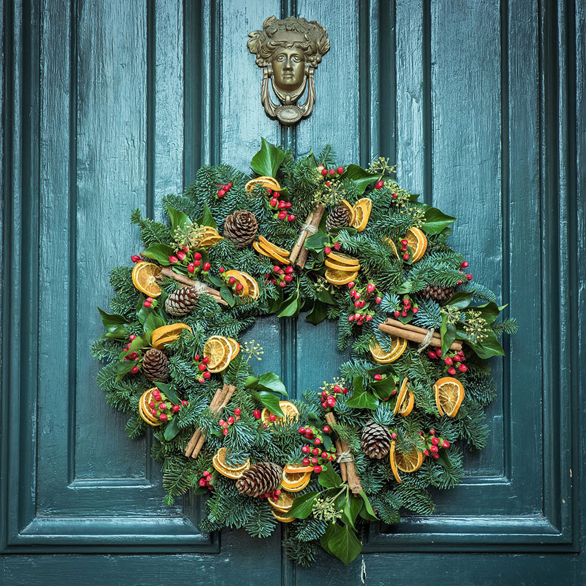 b2bcards corporate christmas eacrd ref:b2b-ecards-wreaths-colours-teal-934.jpg, Wreaths, Colours,Teal