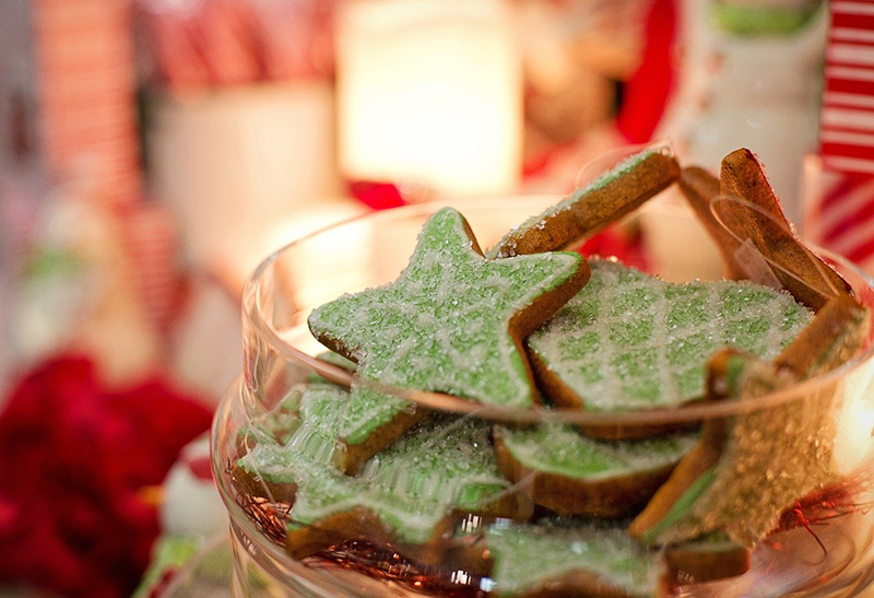 b2bcards corporate christmas eacrd ref:cookies21.jpg, Cookies,Food, Green,Colours